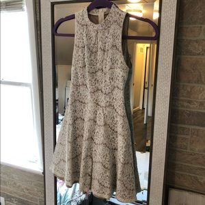 XS HIGH NECK WHITE LACE DRESS